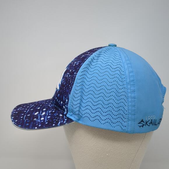 Loco Kaile Snapback Hat Blue One Size Adjustable Embroidered Mesh Back - Picture 3 of 8